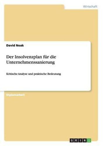 Cover image for Der Insolvenzplan F r Die Unternehmenssanierung