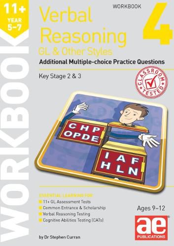 11+ Verbal Reasoning Year 5-7 GL & Other Styles Workbook 4: Additional Multiple-choice Practice Questions