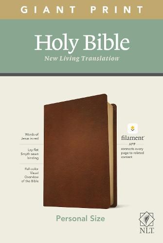 Cover image for NLT Personal Size Giant Print Bible, Filament Edition, Brown