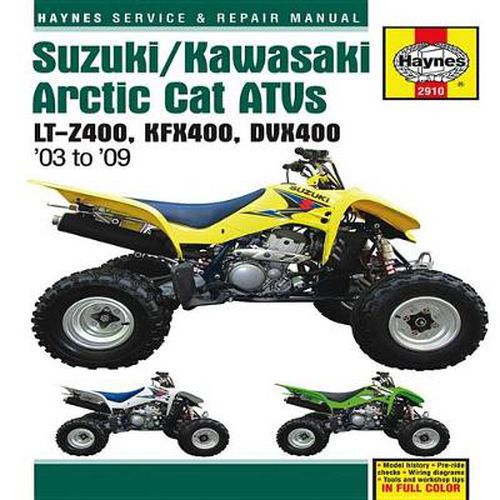 Cover image for Suzuki/Kawasaki Arctic Cat ATVs (03 - 09): LT-Z400, KFX400, DVX400