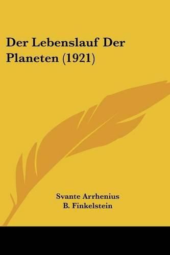 Cover image for Der Lebenslauf Der Planeten (1921)