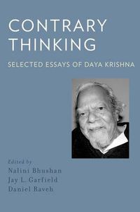 Cover image for Contrary Thinking: Selected Essays of Daya Krishna