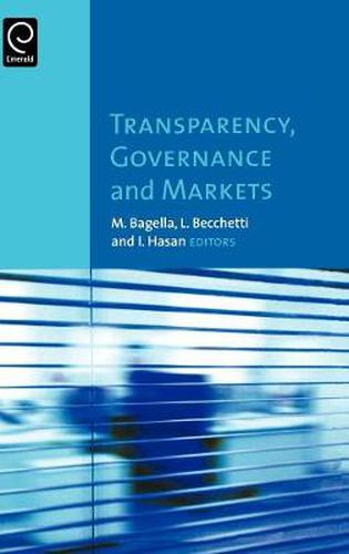 Cover image for Transparency, Governance and Markets