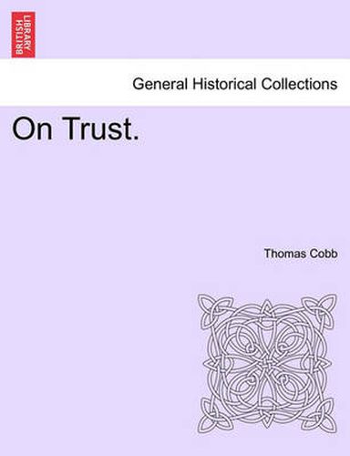 Cover image for On Trust.