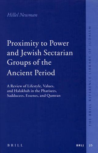 Cover image for Proximity to Power and Jewish Sectarian Groups of the Ancient Period: A Review of Lifestyle, Values, and Halakha in the Pharisees, Sadducees, Essenes, and Qumran