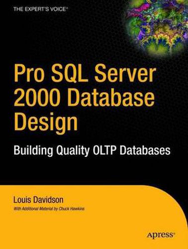 Cover image for Pro SQL Server 2000 Database Design: Building Quality OLTP Databases