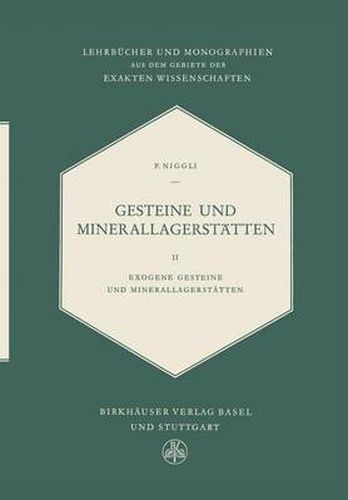 Cover image for Gesteine Und Minerallagerstatten: Exogene Gesteine und Minerallagerstatten