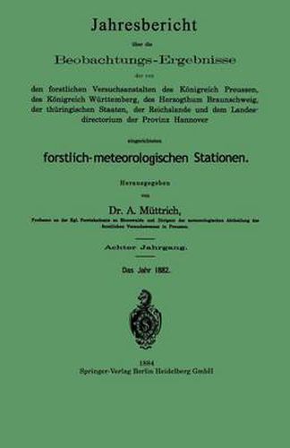 Cover image for Jahresbericht UEber Die Beobachtungs-Ergebnisse