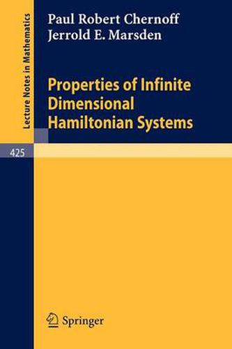 Cover image for Properties of Infinite Dimensional Hamiltonian Systems