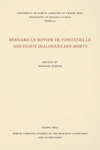 Cover image for Bernard le Bovier de Fontenelle Nouveaux Dialogues des Morts