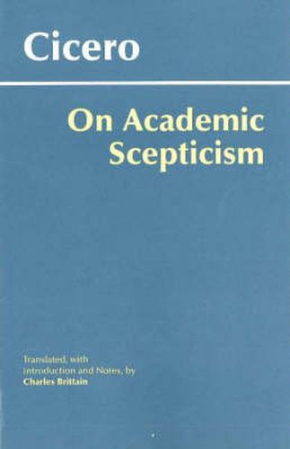 Cover image for On Academic Scepticism