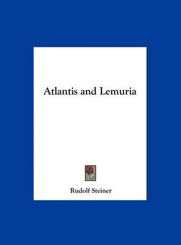 Cover image for Atlantis and Lemuria