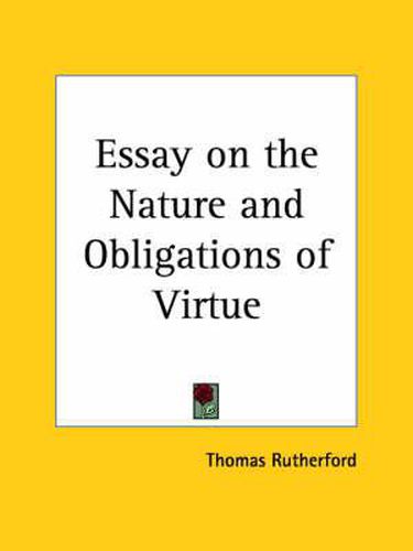 Cover image for Essay on the Nature and Obligations of Virtue (1744)