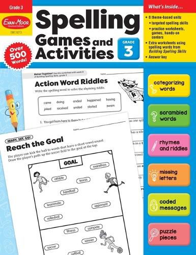 Spelling Games and Activities, Grade 3 Teacher Resource