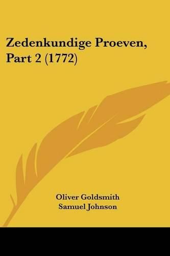 Cover image for Zedenkundige Proeven, Part 2 (1772)