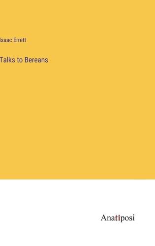 Cover image for Talks to Bereans