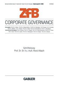 Cover image for Corporate Governance