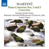 Cover image for Martinu Piano Concertos Nos 3, 5