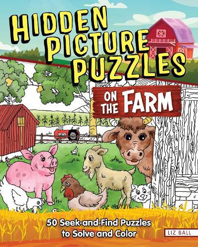 Cover image for Hidden Picture Puzzles on the Farm
