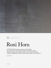 Cover image for Roni Horn: Untitled