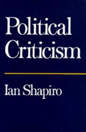 Cover image for Political Criticism