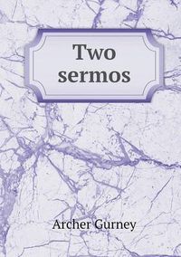 Cover image for Two sermos