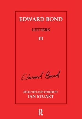 Cover image for Edward Bond: Letters 3: Letters III