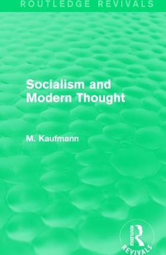 Cover image for Socialism and Modern Thought