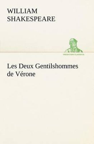 Cover image for Les Deux Gentilshommes de Verone