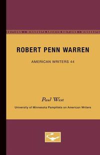 Cover image for Robert Penn Warren - American Writers 44: University of Minnesota Pamphlets on American Writers