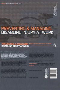 Cover image for Preventing and Managing Disabling Injury at Work