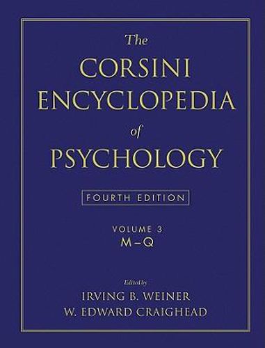 The Corsini Encyclopedia of Psychology, Volume 3