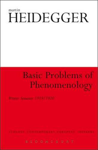 Cover image for Basic Problems of Phenomenology: Winter Semester 1919/1920