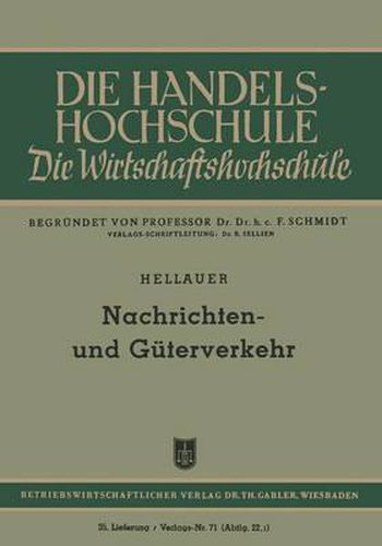 Cover image for Nachrichten- Und Guterverkehr