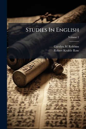 Cover image for Studies In English; Volume 2