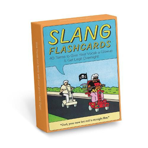 Cover image for Knock Knock Slang Flashcards Deck, 40 Cards (2021 Edition)