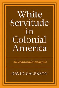 Cover image for White Servitude in Colonial America: An economic analysis