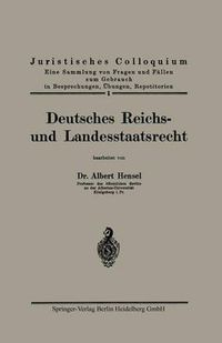 Cover image for Deutsches Reichs- Und Landesstaatsrecht