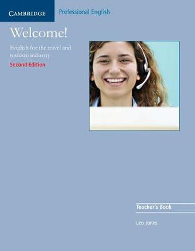 Cover image for Welcome Teacher's Book: English for the Travel and Tourism Industry