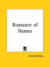 Cover image for Romance of Names (1914)