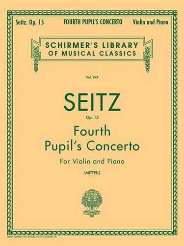 Cover image for Pupil's Concerto No. 4 in D, Op. 15