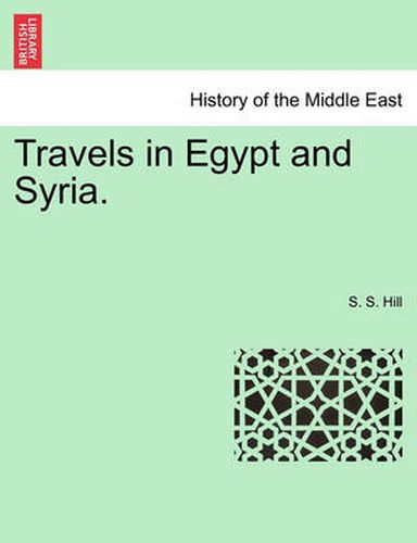 Cover image for Travels in Egypt and Syria.