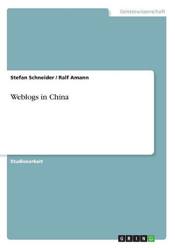 Cover image for Weblogs in China