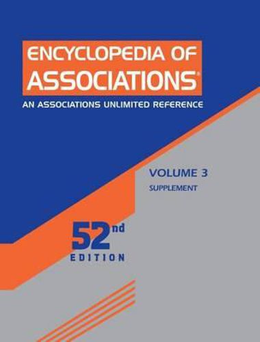 Cover image for Encyclopedia of Associations, Volume 3: An Associations Unlimited Reference