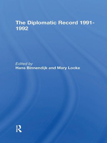 Cover image for The Diplomatic Record 19911992