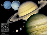 Cover image for The Solar System, 2-sided, Tubed: Wall Maps Space
