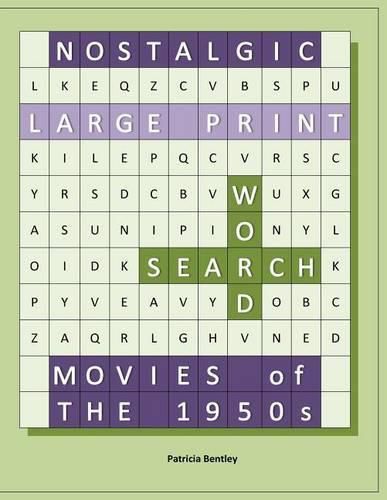 Nostalgic Large Print Word Search: Movies of the 1950s