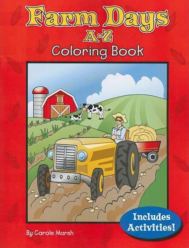 Cover image for Farm Days A-Z Coloring Book