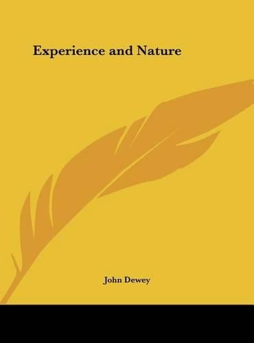 Cover image for Experience and Nature