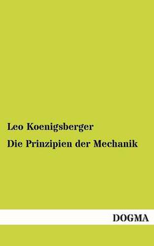 Cover image for Die Prinzipien Der Mechanik